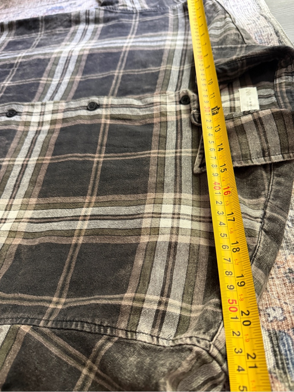 ZARA Boy's cotton shirt, double-layered fabric, with a washed-effect finish. - Picture 5 of 8